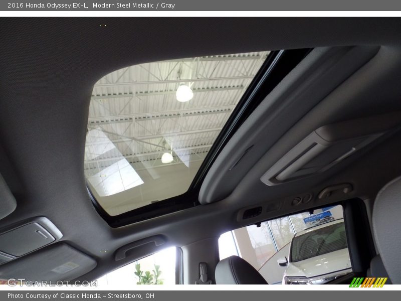 Modern Steel Metallic / Gray 2016 Honda Odyssey EX-L