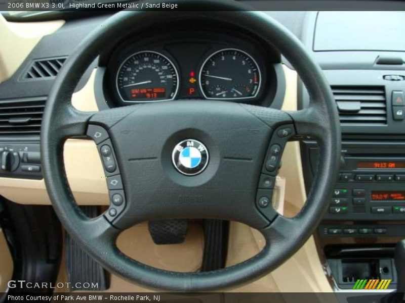 Highland Green Metallic / Sand Beige 2006 BMW X3 3.0i