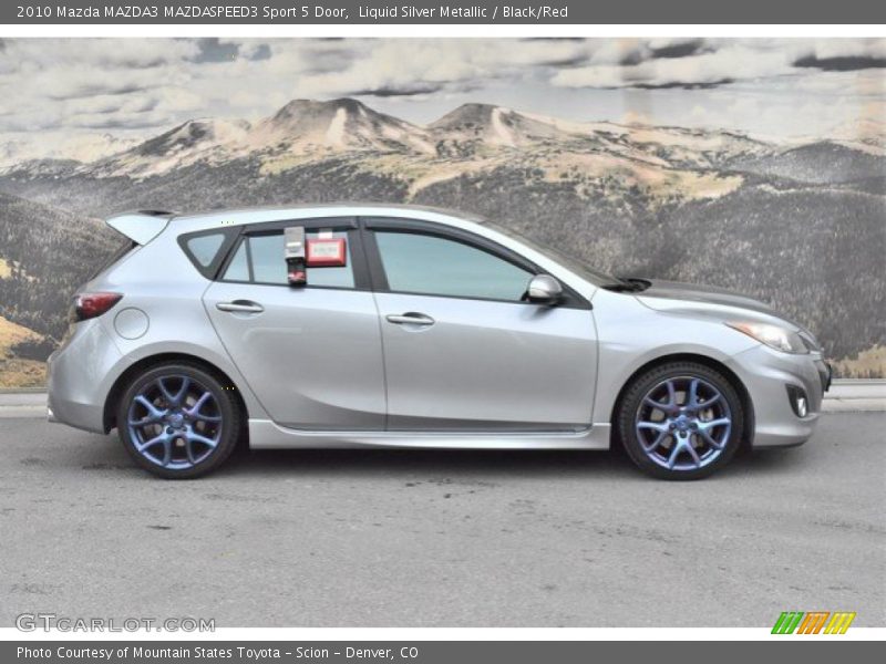 Liquid Silver Metallic / Black/Red 2010 Mazda MAZDA3 MAZDASPEED3 Sport 5 Door