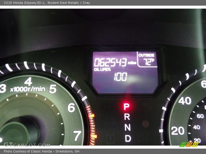 Modern Steel Metallic / Gray 2016 Honda Odyssey EX-L
