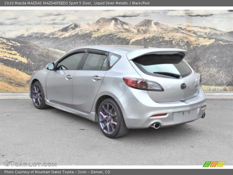 Liquid Silver Metallic / Black/Red 2010 Mazda MAZDA3 MAZDASPEED3 Sport 5 Door