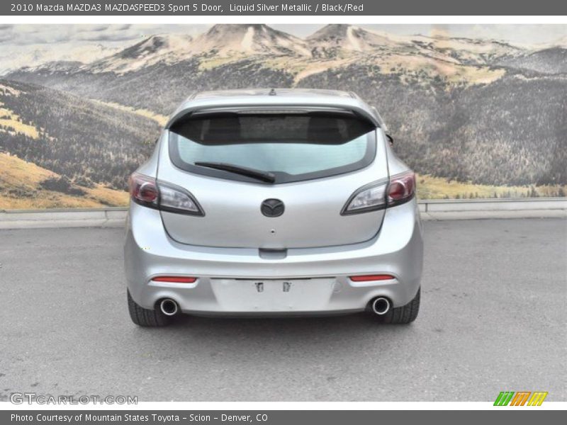 Liquid Silver Metallic / Black/Red 2010 Mazda MAZDA3 MAZDASPEED3 Sport 5 Door