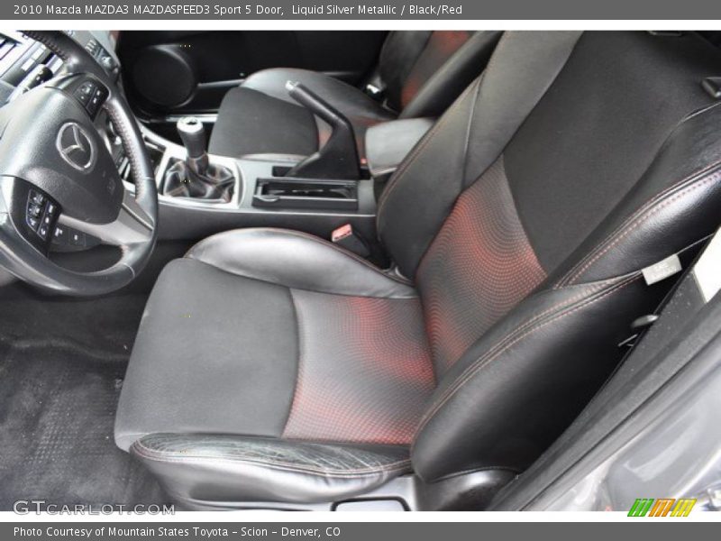 Liquid Silver Metallic / Black/Red 2010 Mazda MAZDA3 MAZDASPEED3 Sport 5 Door