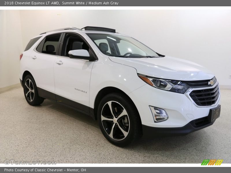 Summit White / Medium Ash Gray 2018 Chevrolet Equinox LT AWD