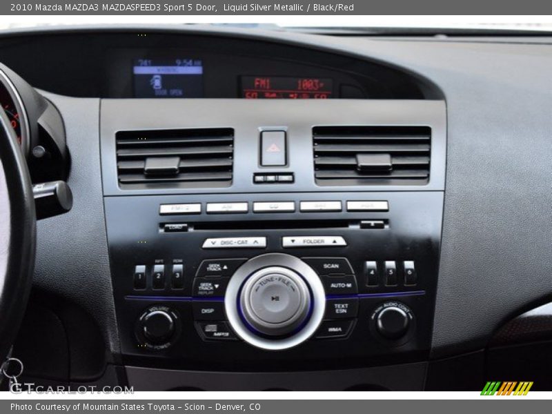 Liquid Silver Metallic / Black/Red 2010 Mazda MAZDA3 MAZDASPEED3 Sport 5 Door