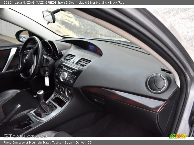 Liquid Silver Metallic / Black/Red 2010 Mazda MAZDA3 MAZDASPEED3 Sport 5 Door