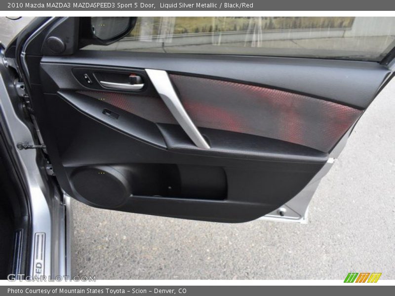 Liquid Silver Metallic / Black/Red 2010 Mazda MAZDA3 MAZDASPEED3 Sport 5 Door
