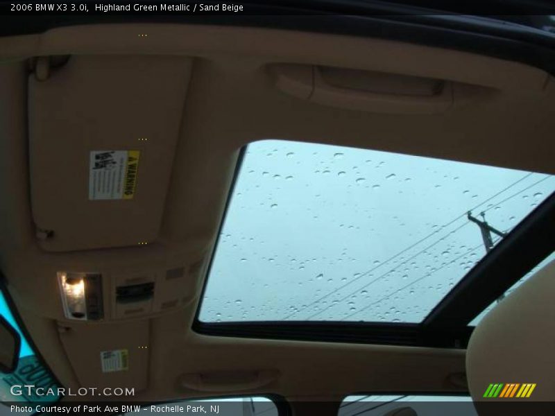 Highland Green Metallic / Sand Beige 2006 BMW X3 3.0i
