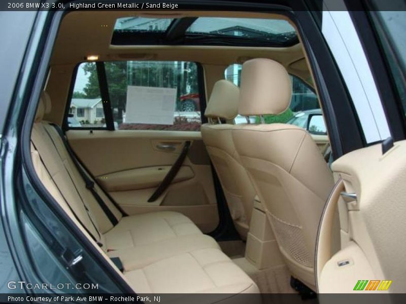 Highland Green Metallic / Sand Beige 2006 BMW X3 3.0i