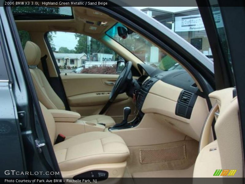 Highland Green Metallic / Sand Beige 2006 BMW X3 3.0i