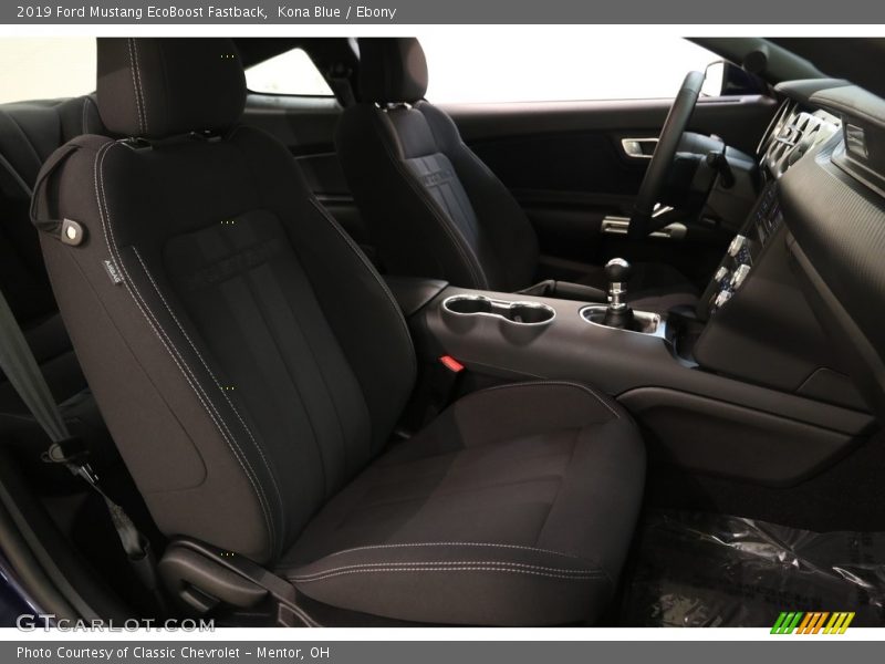 Kona Blue / Ebony 2019 Ford Mustang EcoBoost Fastback