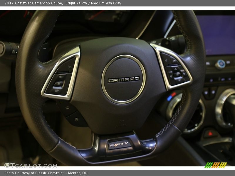Bright Yellow / Medium Ash Gray 2017 Chevrolet Camaro SS Coupe