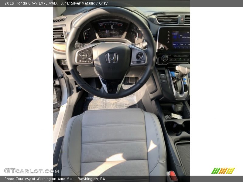 Lunar Silver Metallic / Gray 2019 Honda CR-V EX-L AWD