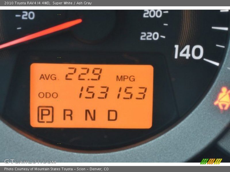 Super White / Ash Gray 2010 Toyota RAV4 I4 4WD