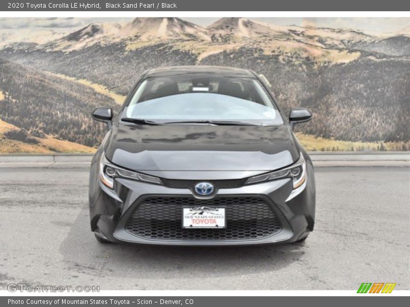 Black Sand Pearl / Black 2020 Toyota Corolla LE Hybrid