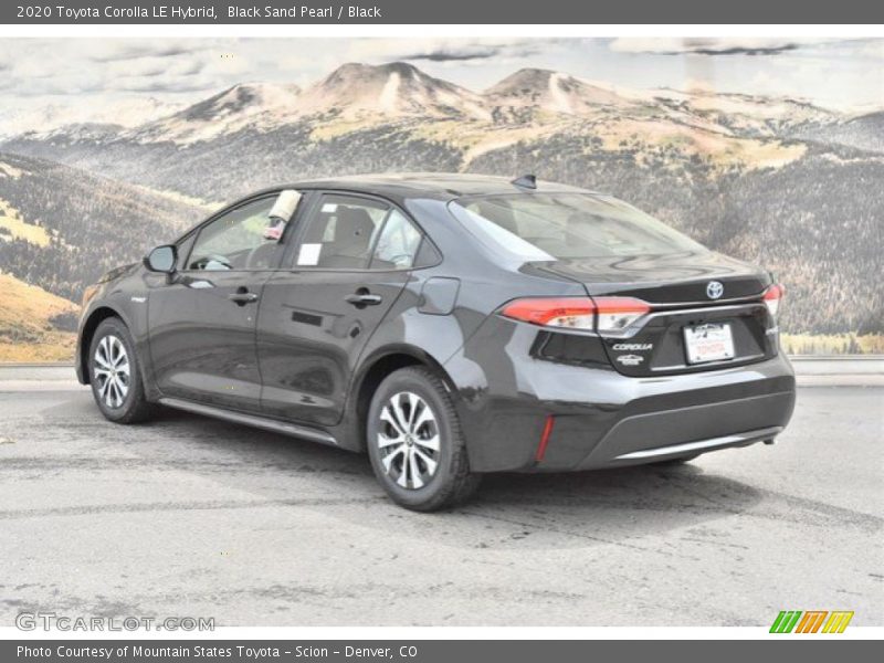 Black Sand Pearl / Black 2020 Toyota Corolla LE Hybrid