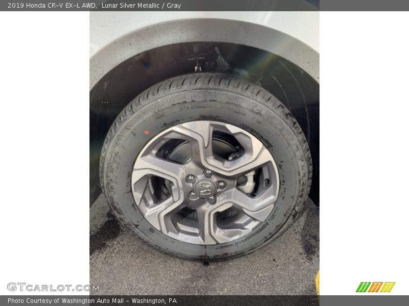 Lunar Silver Metallic / Gray 2019 Honda CR-V EX-L AWD