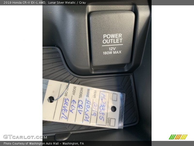 Lunar Silver Metallic / Gray 2019 Honda CR-V EX-L AWD