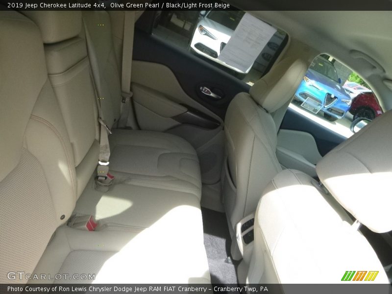 Olive Green Pearl / Black/Light Frost Beige 2019 Jeep Cherokee Latitude 4x4