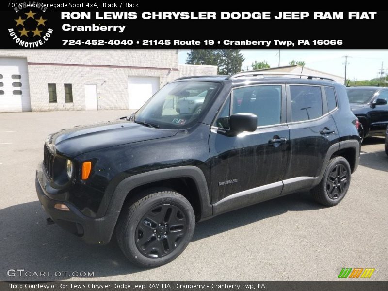 Black / Black 2019 Jeep Renegade Sport 4x4