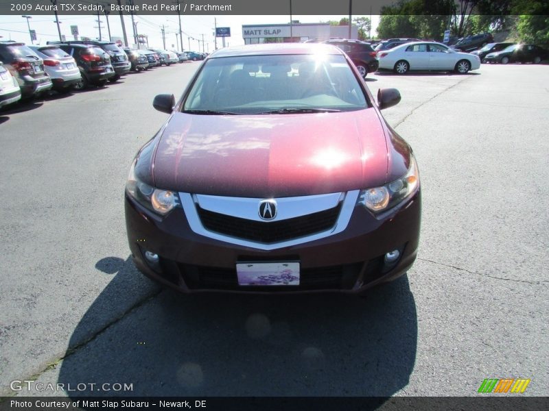Basque Red Pearl / Parchment 2009 Acura TSX Sedan