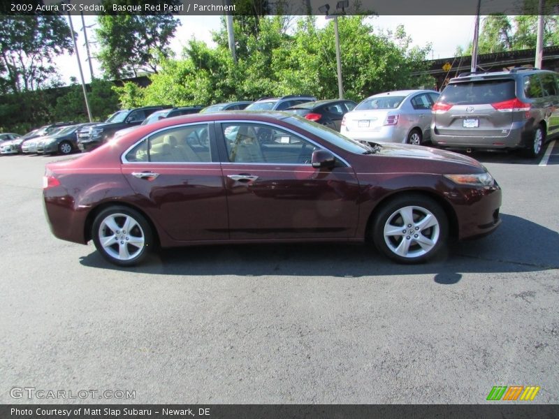 Basque Red Pearl / Parchment 2009 Acura TSX Sedan