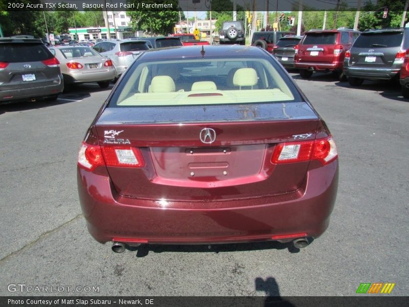 Basque Red Pearl / Parchment 2009 Acura TSX Sedan