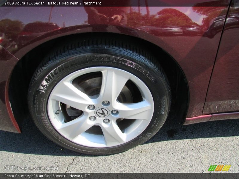 Basque Red Pearl / Parchment 2009 Acura TSX Sedan