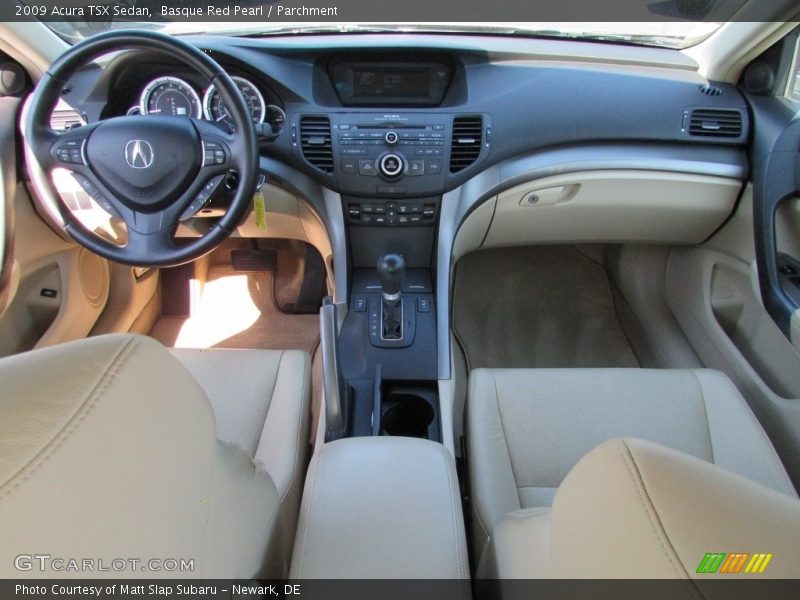 Basque Red Pearl / Parchment 2009 Acura TSX Sedan