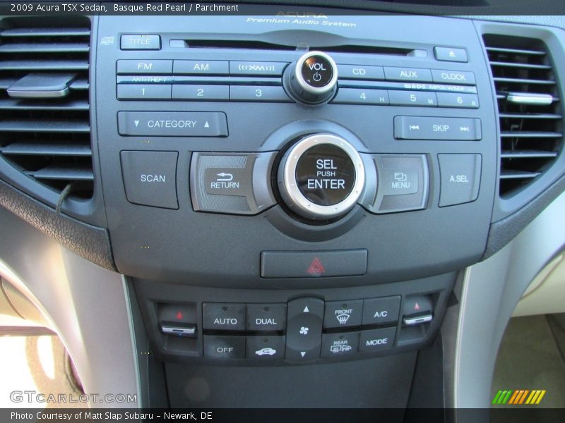 Basque Red Pearl / Parchment 2009 Acura TSX Sedan