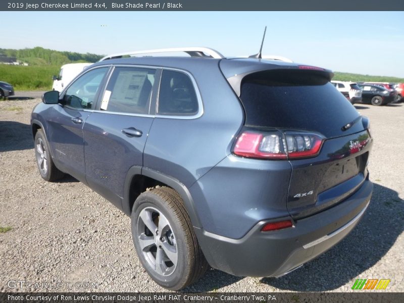Blue Shade Pearl / Black 2019 Jeep Cherokee Limited 4x4