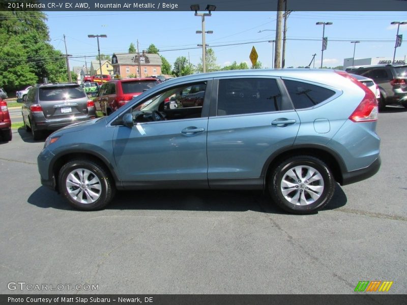 Mountain Air Metallic / Beige 2014 Honda CR-V EX AWD