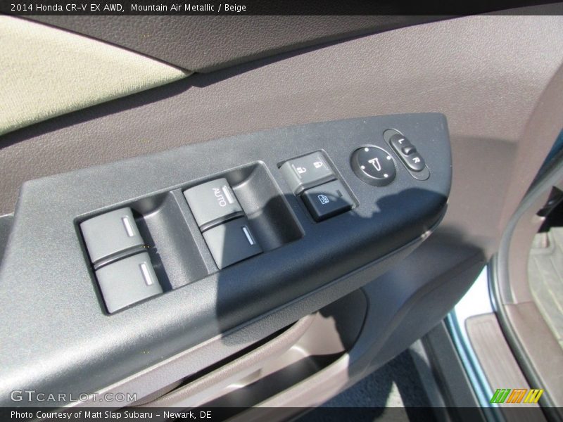 Mountain Air Metallic / Beige 2014 Honda CR-V EX AWD