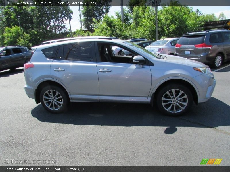 Silver Sky Metallic / Black 2017 Toyota RAV4 Platinum