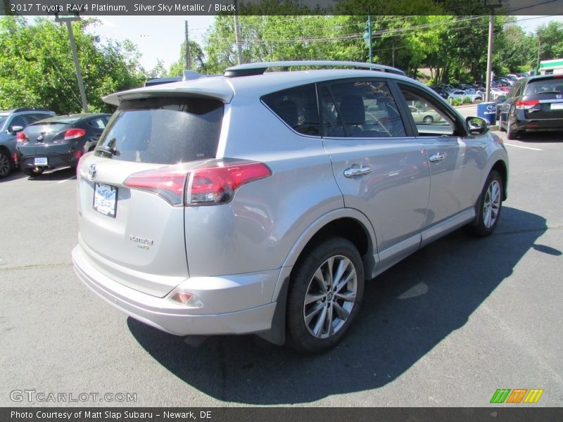 Silver Sky Metallic / Black 2017 Toyota RAV4 Platinum