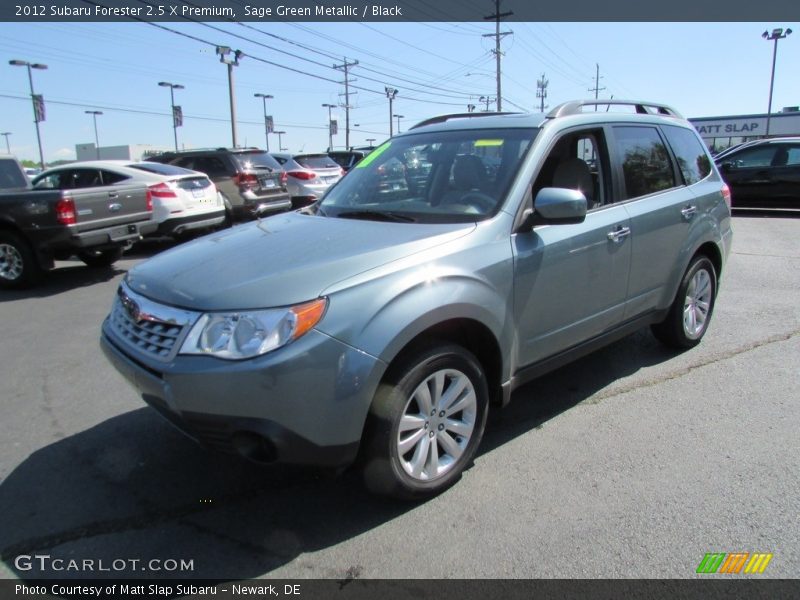 Sage Green Metallic / Black 2012 Subaru Forester 2.5 X Premium