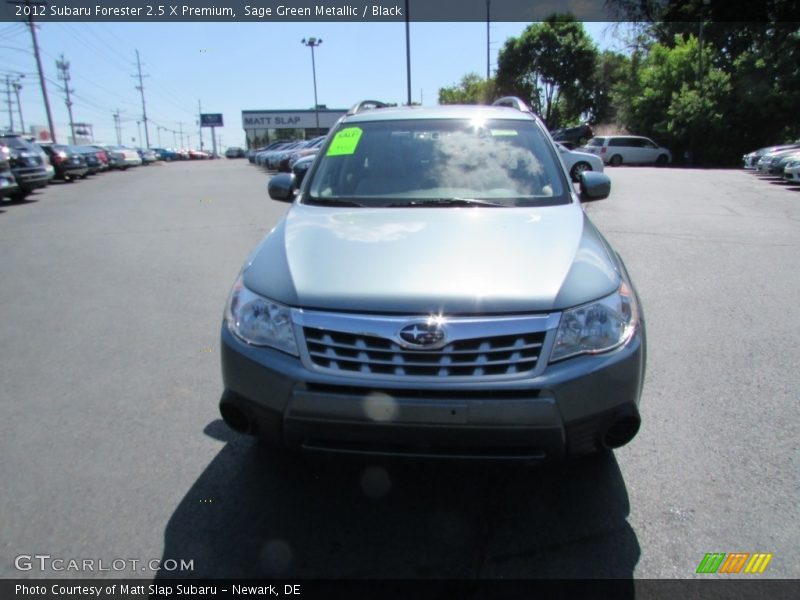 Sage Green Metallic / Black 2012 Subaru Forester 2.5 X Premium