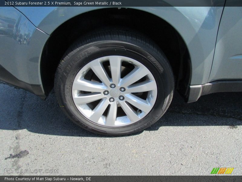 Sage Green Metallic / Black 2012 Subaru Forester 2.5 X Premium