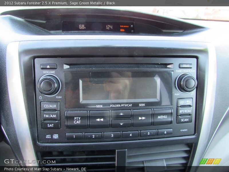 Sage Green Metallic / Black 2012 Subaru Forester 2.5 X Premium