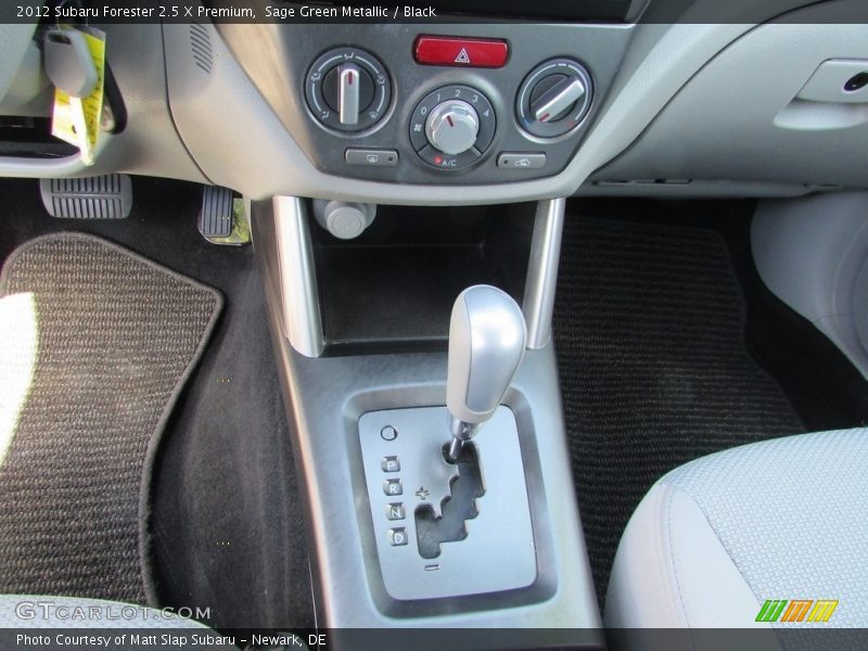 Sage Green Metallic / Black 2012 Subaru Forester 2.5 X Premium