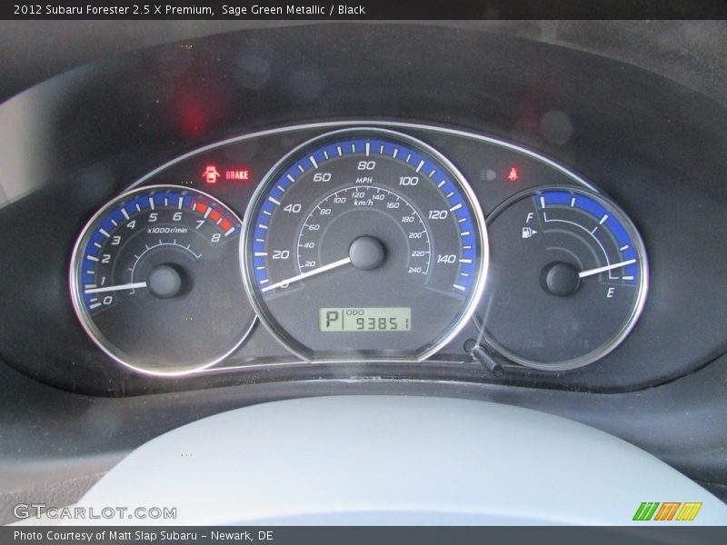 Sage Green Metallic / Black 2012 Subaru Forester 2.5 X Premium