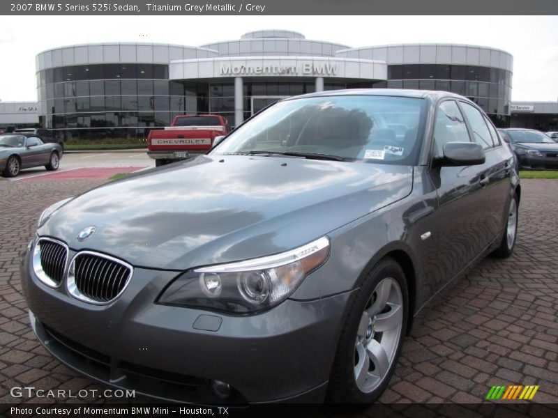 Titanium Grey Metallic / Grey 2007 BMW 5 Series 525i Sedan