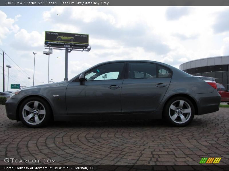 Titanium Grey Metallic / Grey 2007 BMW 5 Series 525i Sedan