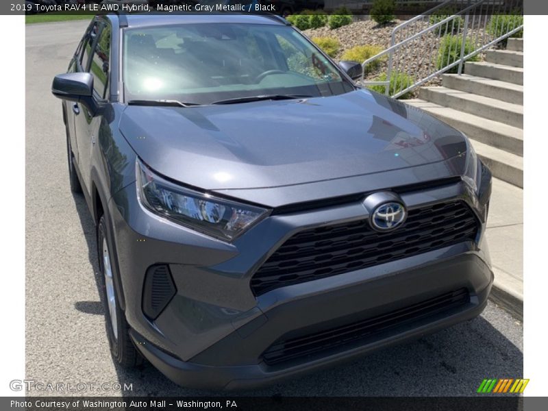 Magnetic Gray Metallic / Black 2019 Toyota RAV4 LE AWD Hybrid