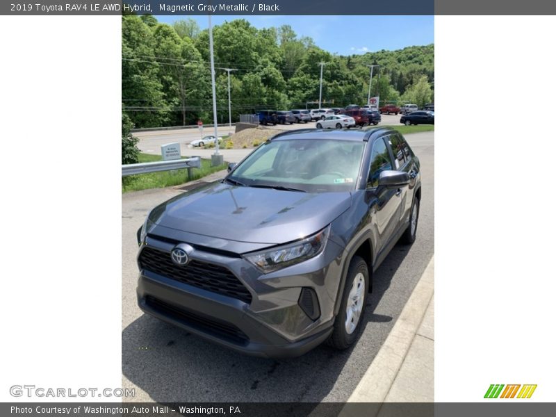 Magnetic Gray Metallic / Black 2019 Toyota RAV4 LE AWD Hybrid