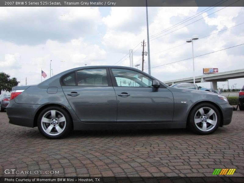 Titanium Grey Metallic / Grey 2007 BMW 5 Series 525i Sedan