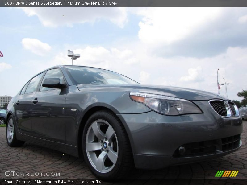 Titanium Grey Metallic / Grey 2007 BMW 5 Series 525i Sedan