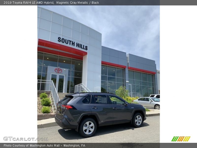 Magnetic Gray Metallic / Black 2019 Toyota RAV4 LE AWD Hybrid