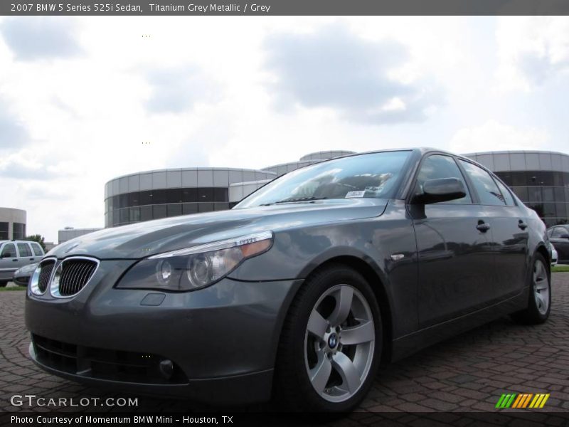 Titanium Grey Metallic / Grey 2007 BMW 5 Series 525i Sedan