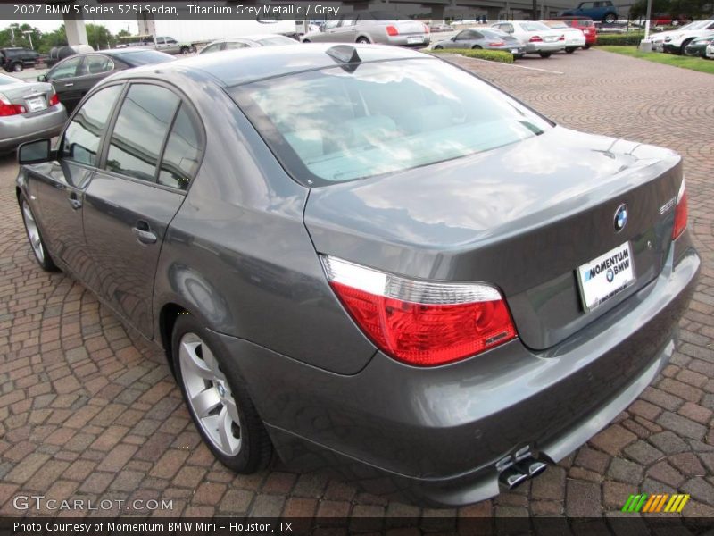 Titanium Grey Metallic / Grey 2007 BMW 5 Series 525i Sedan